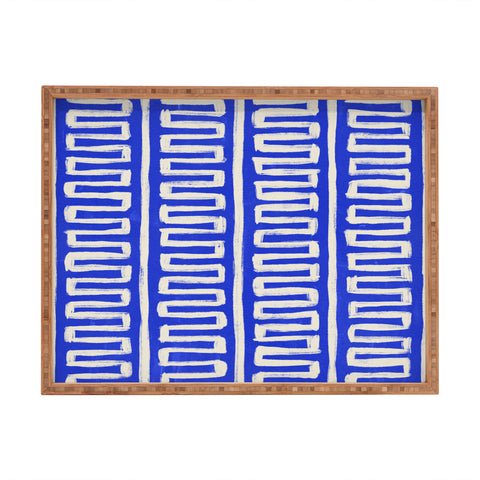 Avenie Modern Craft Greek Key Rectangular Tray