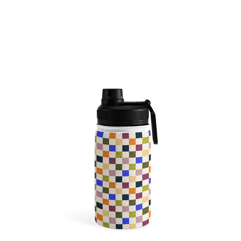 Avenie Modern Craft Harlequin Check Water Bottle