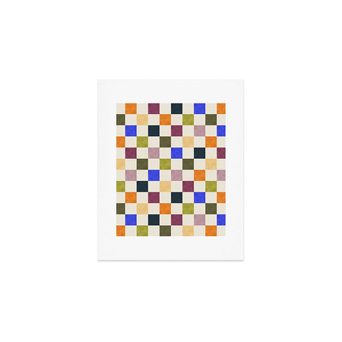 Avenie Modern Craft Harlequin Check Art Print