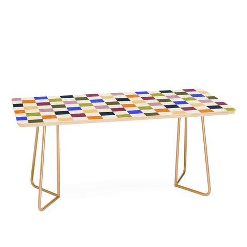 Avenie Modern Craft Harlequin Check Coffee Table