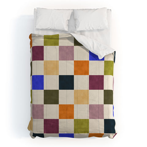 Avenie Modern Craft Harlequin Check Comforter