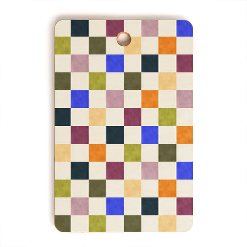 Avenie Modern Craft Harlequin Check Cutting Board Rectangle