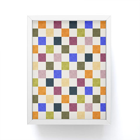 Avenie Modern Craft Harlequin Check Framed Mini Art Print