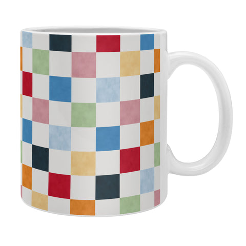 Avenie Modern Craft Harlequin Check I Coffee Mug
