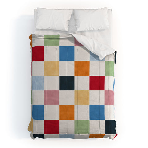 Avenie Modern Craft Harlequin Check I Comforter