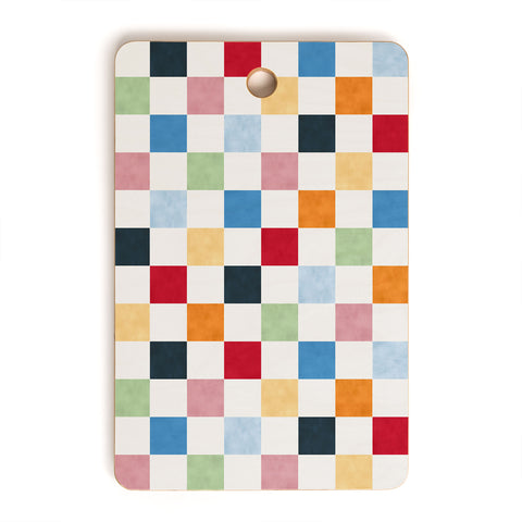 Avenie Modern Craft Harlequin Check I Cutting Board Rectangle
