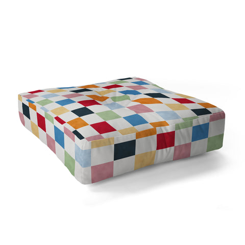 Avenie Modern Craft Harlequin Check I Floor Pillow Square