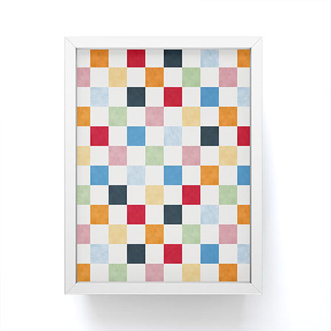 Avenie Modern Craft Harlequin Check I Framed Mini Art Print