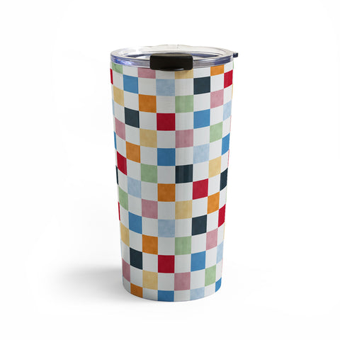 Avenie Modern Craft Harlequin Check I Travel Mug