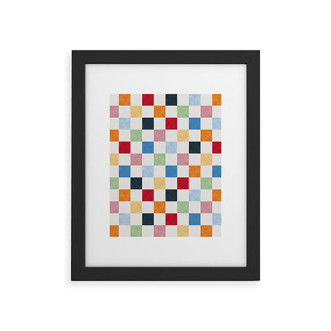 Avenie Modern Craft Harlequin Check I Framed Art Print