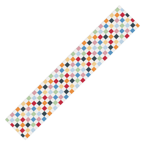 Avenie Modern Craft Harlequin Check I Table Runner