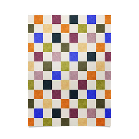 Avenie Modern Craft Harlequin Check Poster