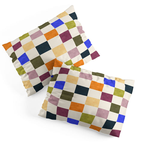 Avenie Modern Craft Harlequin Check Pillow Shams