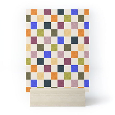 Avenie Modern Craft Harlequin Check Mini Art Print