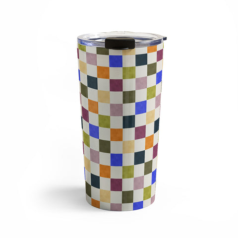 Avenie Modern Craft Harlequin Check Travel Mug