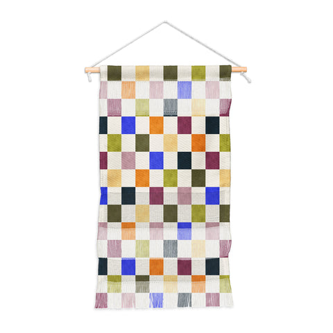 Avenie Modern Craft Harlequin Check Wall Hanging Portrait