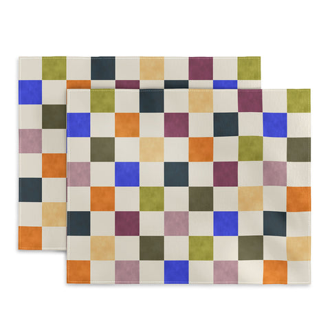 Avenie Modern Craft Harlequin Check Placemat