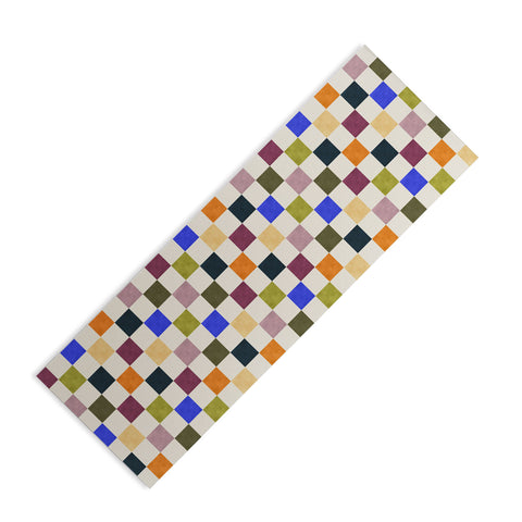 Avenie Modern Craft Harlequin Check Yoga Mat