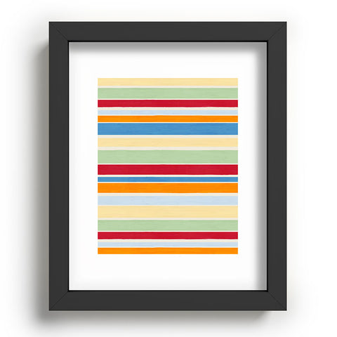 Avenie Modern Craft Roman Stripes Recessed Framing Rectangle