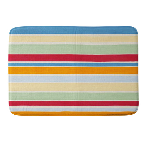 Avenie Modern Craft Roman Stripes Memory Foam Bath Mat