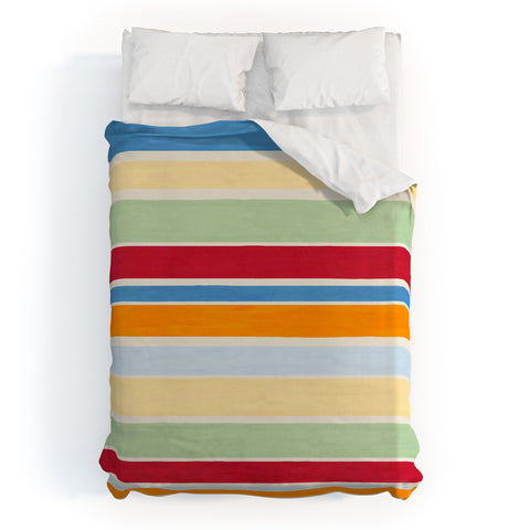 Avenie Modern Craft Roman Stripes Duvet Cover