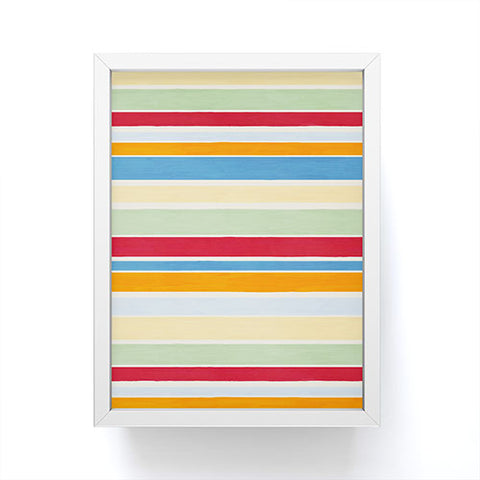 Avenie Modern Craft Roman Stripes Framed Mini Art Print