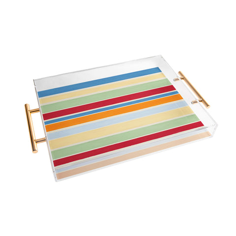 Avenie Modern Craft Roman Stripes Acrylic Tray