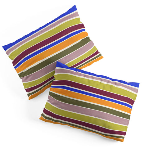 Avenie Modern Craft Roman Stripes I Pillow Shams
