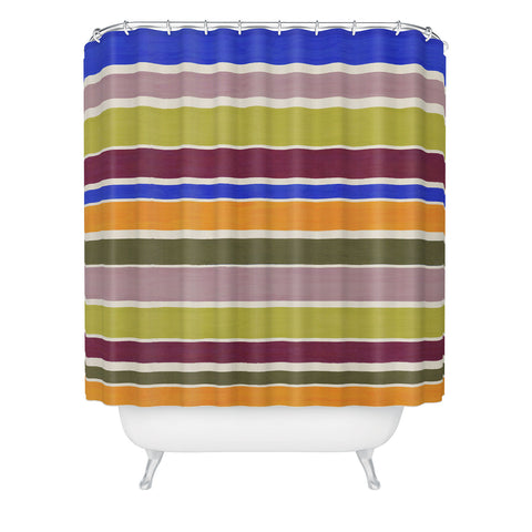 Avenie Modern Craft Roman Stripes I Shower Curtain