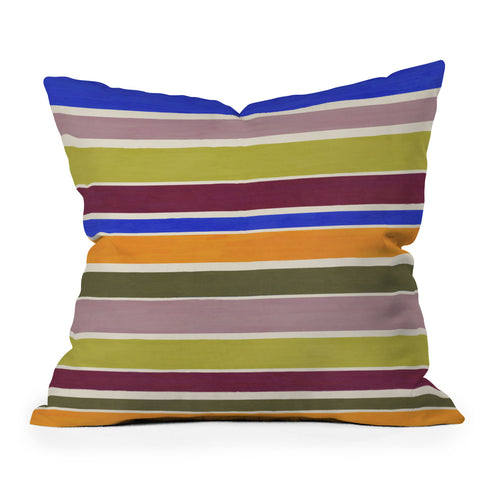 Avenie Modern Craft Roman Stripes I Throw Pillow
