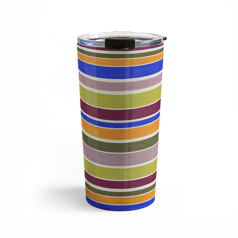 Avenie Modern Craft Roman Stripes I Travel Mug