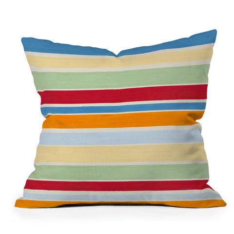 Avenie Modern Craft Roman Stripes Throw Pillow
