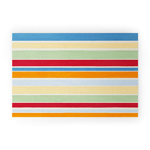 Avenie Modern Craft Roman Stripes Welcome Mat