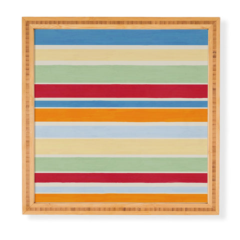 Avenie Modern Craft Roman Stripes Framed Wall Art