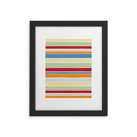 Avenie Modern Craft Roman Stripes Framed Art Print