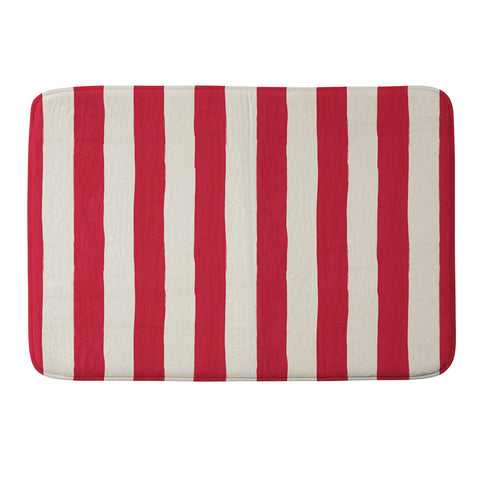 Avenie Modern Craft Spring Stripe Memory Foam Bath Mat