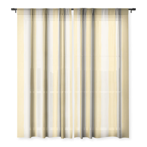 Avenie Modern Craft Spring Stripe I Sheer Non Repeat