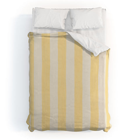 Avenie Modern Craft Spring Stripe I Duvet Cover