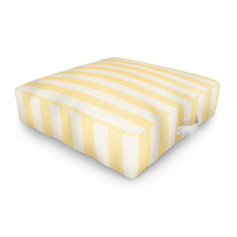 Avenie Modern Craft Spring Stripe I Outdoor Floor Cushion