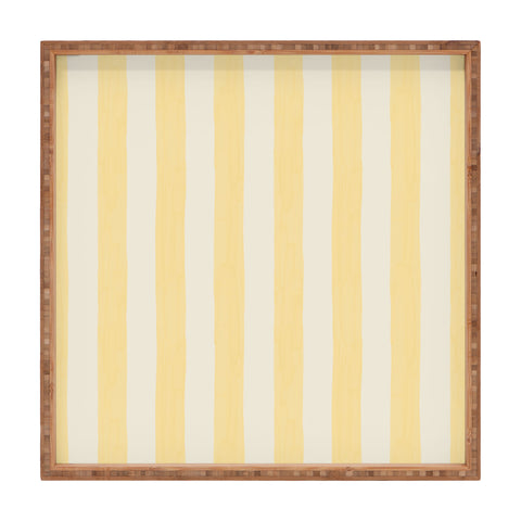 Avenie Modern Craft Spring Stripe I Square Tray