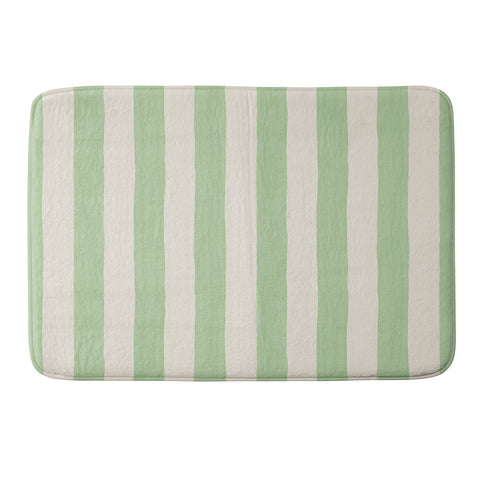 Avenie Modern Craft Spring Stripe II Memory Foam Bath Mat