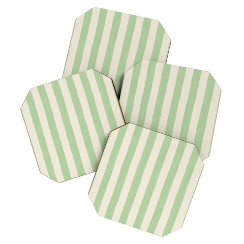 Avenie Modern Craft Spring Stripe II Coaster Set