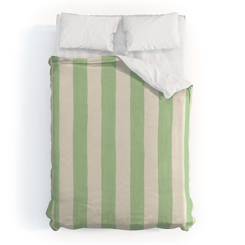 Avenie Modern Craft Spring Stripe II Duvet Cover