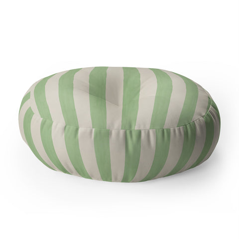 Avenie Modern Craft Spring Stripe II Floor Pillow Round