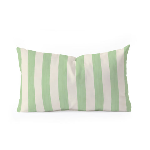 Avenie Modern Craft Spring Stripe II Oblong Throw Pillow