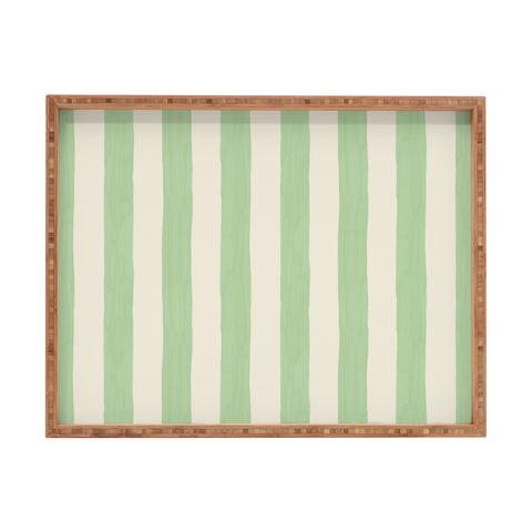 Avenie Modern Craft Spring Stripe II Rectangular Tray