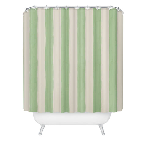 Avenie Modern Craft Spring Stripe II Shower Curtain