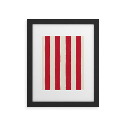 Avenie Modern Craft Spring Stripe Framed Art Print
