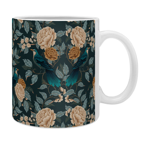 Avenie Moody Blooms Bird Damask Coffee Mug