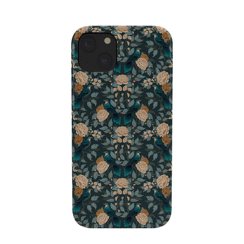 Avenie Moody Blooms Bird Damask Phone Case